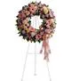 Sympathy Flowers - Wreaths - Graceful Condolences Wreath